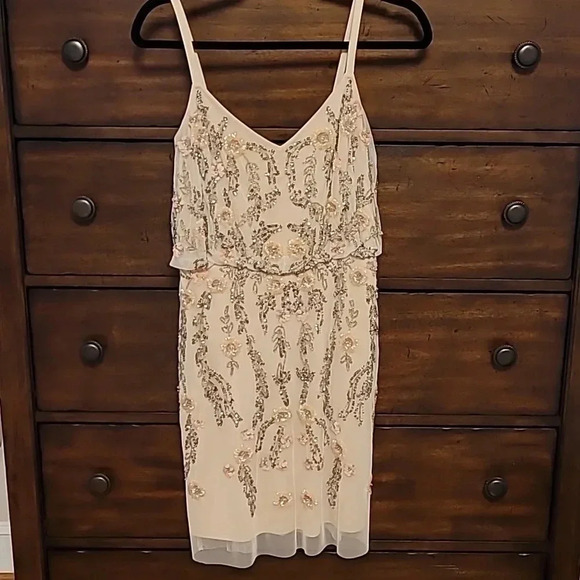 Adrianna Papell Floral Beaded Dress - New with Tags - Picture 2 of 6